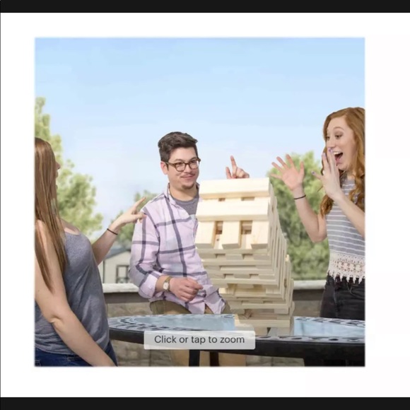 Nontraditional Giant Wooden Blocks Tower Stacking Game by Hey! Play! - Picture 5 of 10